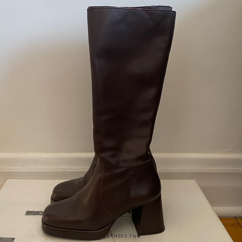L’intervalle Amiens high boots brown size 39 or 8.5